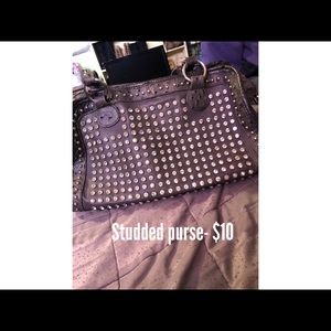 Studded purse